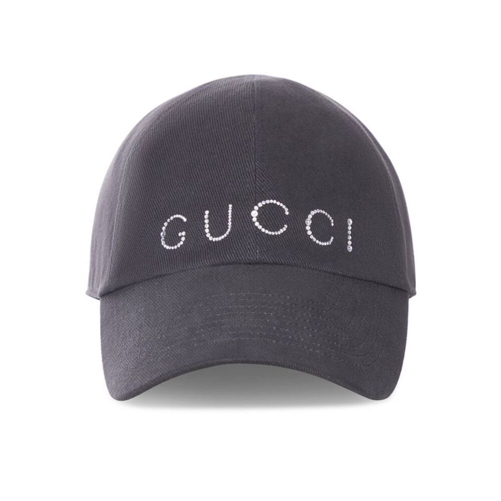 Gucci Women Baseball Cap With Crystal Logo
